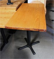 12 Rectangular Wooden Cafe Tables