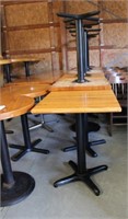 11 Square Top 30" Tall Cafe Tables