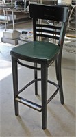 29 43" Tall Black Wooden Cafe Chairs