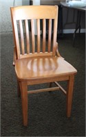 53 Tan Wooden Armless Chairs