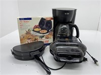 Mr. Coffee, Pir Maker, G. Foreman Grill and