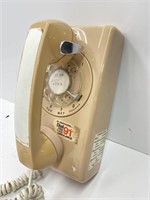 Beige Wall Phone w/ Dial