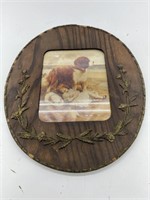 St. Bernard Picture and Frame, 18x15 overall,