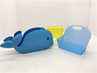 Whale Shower Caddy and Baskets