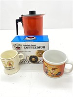 Coffee Mugs & Westbend Instant Hot Pot