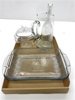 Glass Baking Dishes, And Glassware