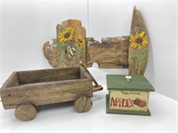 Decorative Wagon, Box and More