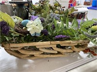 Plastic Flowers, Basket Mirror & More