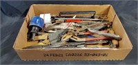 Adjustable wrenches, wood tools and scrapers