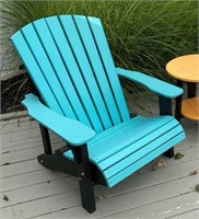 Blue Adirondack chair