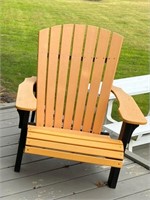 Orange Adirondack chair