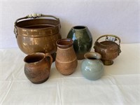 Pottery and Copper Vases