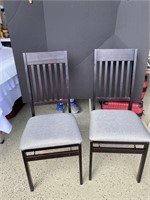 Folding Dining Chairs (qty. 2)
