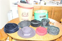 Lot of Hats and Hat Boxes