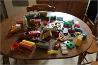 Large Lot of Toys and Train Cars