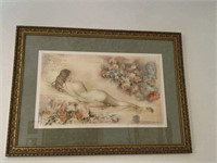 MARTIN BROADBENT SIIGNED AND FRAMED LITHOGRAPH