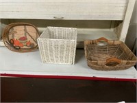 WICKER BASKET LOT