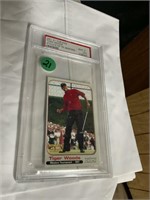 01 TIGER WOODS GRADED CARD