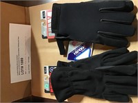 Lot of 2 Black Gloves Touchscreen/Duty Size XL