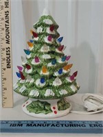 1 piece light up ceramic Christmas tree