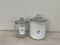 2PC GLASS CANISTERS