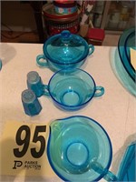 Blue Glassware (Possibly Fostoria) (Rm2)
