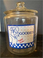 Pillsbury Doughboy glass cookie jar