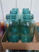 Blue  ball jars 6