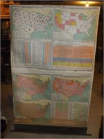 1930'S POLITICAL MAP (A.J. NYSTROM)