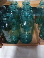 Blue mason jars 6