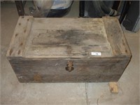 ANTIQUE TOOL CHEST WITH TOOLS, PLANES, HAMMERS,