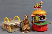 McDonald's Music Box & 2 Figurines