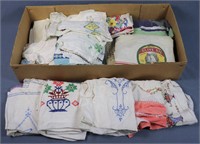 Lot of Vintage Linens- Some Embroidered