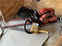 Electrical  Cord and Three Hedge Trimmers