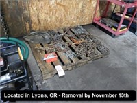 LOT, MISC CHAINS & SUPPLIES ON THIS PALLET