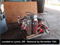 LOT, MISC FIRE EXTINGUISHERS ON THIS PALLET