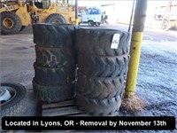LOT, (8) MISC SKID STEER TIRES ON THIS PALLET