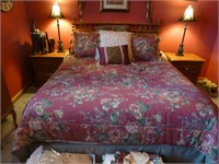Lexington Queen Bed & 2 Side Tables