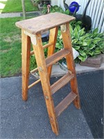 Bell Canada Early Wood Step Ladder