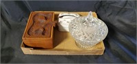 Candy dish and jewelry boxes