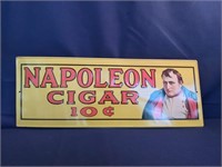 Napoleon Cigar 10¢ Advertising Sign - 1974