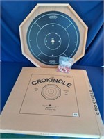 Crokinole Board with Men in Box - As New