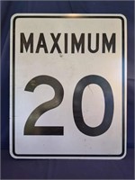 Highway Speed Sign - 20