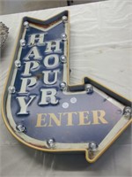 HAPPY HOUR LIGHT UP SIGN NEW