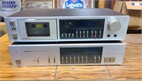Vintage pioneer tuner and cassette deck.