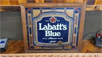 Vintage labatts beer sign.