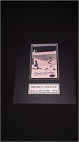 Mickey Mantle  Signed  Autograph Photo
