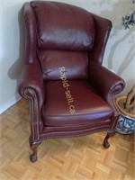 Leather Wing Back Chair