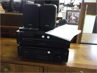 JVC STEREO 5 DISC RECEIVER REMOTE KOSS SPEAKERS