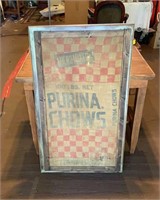 Framed Purina Chow Feed Bag